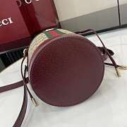 Gucci Ophidia Mini Bucket Bag Red 23x11.5x8cm - 6