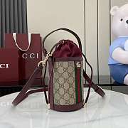 Gucci Ophidia Mini Bucket Bag Red 23x11.5x8cm - 3