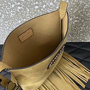 Valentino Garavani Nellcote Fringe Suede Beige 30x31x3cm - 4