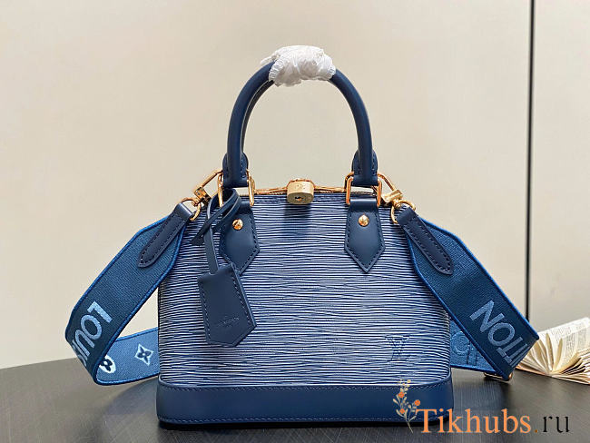 Louis Vuitton LV Alma BB Denim Blue 23.5x17.5x11.5cm - 1