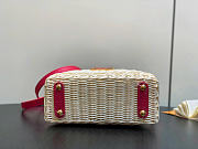 Louis Vuitton LV Mini Capucines Raffia Pink 21x8x14cm - 5