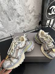 Balenciaga Grey Lock Sneaker - 4