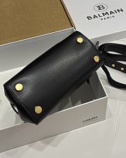 Balmain Black Leather Bbuzz 22 Bag 22x17x11cm - 4