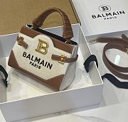 Balmain Canvas Brown Bbuzz 22 Bag 22x17x11cm - 3