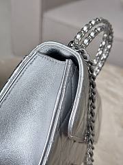 Chanel Top Handle Silver 14.5x11.5x5.5cm - 6