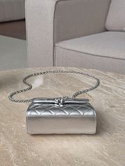 Chanel Top Handle Silver 14.5x11.5x5.5cm - 5