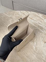 Chanel Top Handle Beige Caviar 14.5x11.5x5.5cm - 6