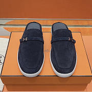 Hermes Espadrilles and Mules Dark Blue - 5