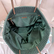 Miu Miu Woven Tote Bag Brown Yellow 40x34x16cm - 6