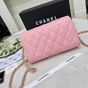 Chanel Wallet On Chain Pink Caviar Gold 18x10.5x3.5cm - 4