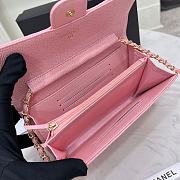 Chanel Wallet On Chain Pink Caviar Gold 18x10.5x3.5cm - 3