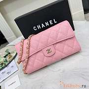 Chanel Wallet On Chain Pink Caviar Gold 18x10.5x3.5cm - 2