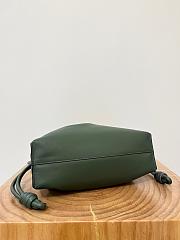 Loewe Flamenco Clutch Dark Green Bag 30x24.5x10.5cm - 4