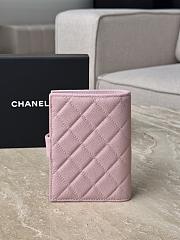 Chanel Wallet Pink Caviar Silver 14x10.5x2cm - 3
