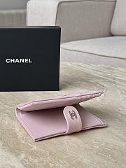 Chanel Wallet Pink Caviar Silver 14x10.5x2cm - 5