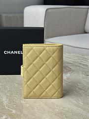 Chanel Wallet Yellow Caviar Silver 14x10.5x2cm - 5