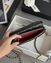 Chanel Black Wallet On Chain Black Caviar 19cm - 5