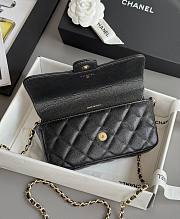 Chanel Black Wallet On Chain Black Caviar 19cm - 4