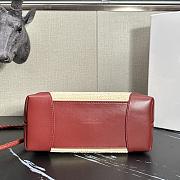 Bottega Veneta Small Andiamo Red Raffia Bag 25x20x10cm - 5