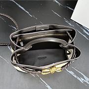 Bottega Veneta Small Andiamo Black Raffia Bag 25x20x10cm - 4