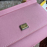 Dolce & Gabbana Sicily Handbag Pink 20x17x7cm - 2