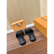 Louis Vuitton LV Mare Flat Mule Black Slides - 5