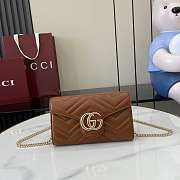 Gucci Wallet Chain Brown 20x12x4cm - 1