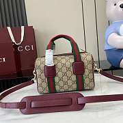 Gucci Mini GG Handbag Red 20x13x13cm - 4