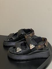 Louis Vuitton LV Chameleon Black Sandals - 4