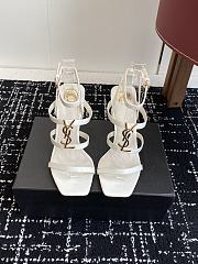 YSL White High Heel 10.5cm - 3