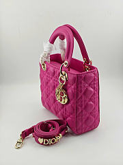 Dior Small Lady Bag Fuchsia 20cm - 2