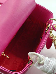 Dior Small Lady Bag Fuchsia 20cm - 5