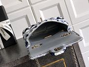 Chanel Mini Flap Bag Sequin Blue 20cm - 5