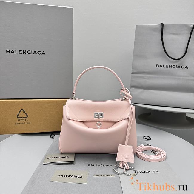 Bottega Veneta Rodeo Handbag Mini Suede Pink 23x10x8cm  - 1