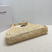 Celine Cabas Triangle Raffia Calfskin 45x23x6cm - 2