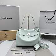 Balenciaga Rodeo Small Handbag Green Smooth 27x8x21cm - 1