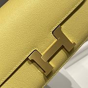 Hermes Constance Elan Bag Yellow Epsom Gold 26x16x6cm - 3