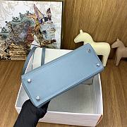 Hermes Kelly Bag Blue Grey 28cm - 4