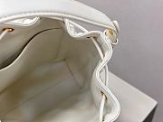 Dior Small Caro Bucket Bag White Lambskin 20x24x9cm - 3