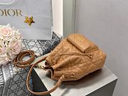 Dior Small Caro Bucket Bag Tan Lambskin 20x24x9cm - 3