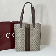 Gucci Ophidia Medium Tote Bag Brown 30x36x12cm - 1