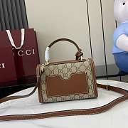 Gucci Small Padlock Top Handle Bag Brown 20x13.5x8cm - 3
