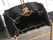 Chanel Medium 25C Hobo Bag Black Tweed 40x30x15cm - 5