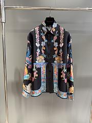 Versace Coral Theatre Silk Shirt - 1