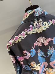 Versace Coral Theatre Silk Shirt - 4