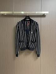 Prada Wool-Blend Stripe Cardigan - 1