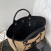 Chanel Deauville Tote Bag Beige Black 38cm - 3
