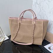 Chanel Deauville Tote Bag Pink 38cm - 5