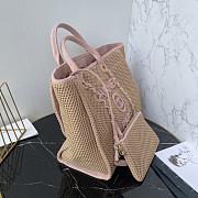 Chanel Deauville Tote Bag Pink 38cm - 4