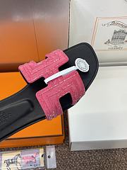 Hermes Rose Amarante Slides - 3